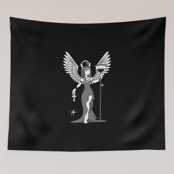 Item preview, Winged Egyptian Deity Vector | Minimalist Esoteric Art designed and sold by ZentroShop.
