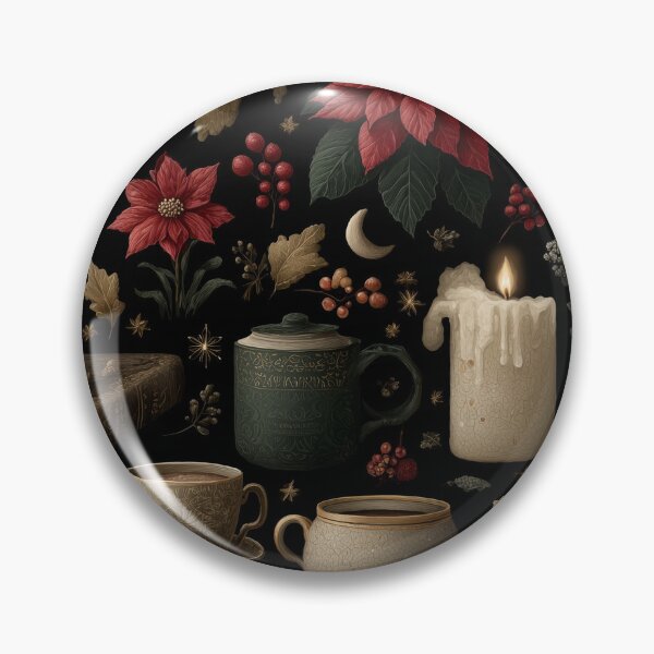 Item preview, Winter Hearth & Poinsettia designed and sold by ArgentoArt.