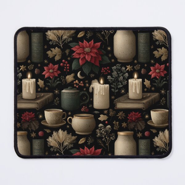 Item preview, Winter Hearth & Poinsettia designed and sold by ArgentoArt.