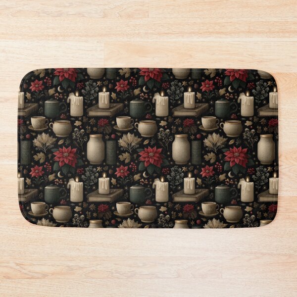 Item preview, Winter Hearth & Poinsettia designed and sold by ArgentoArt.