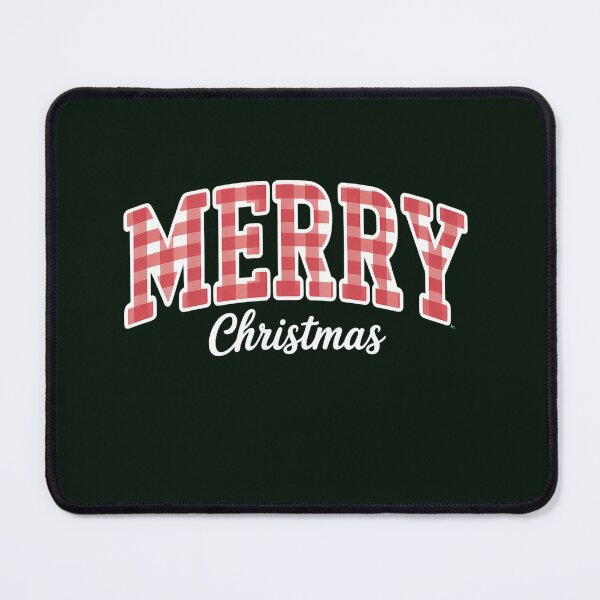 Item preview, MERRY Christmas Buffalo Plaid T-Shirt - Festive Red Gingham Block Letter Holiday Tee designed and sold by ZyxDes.
