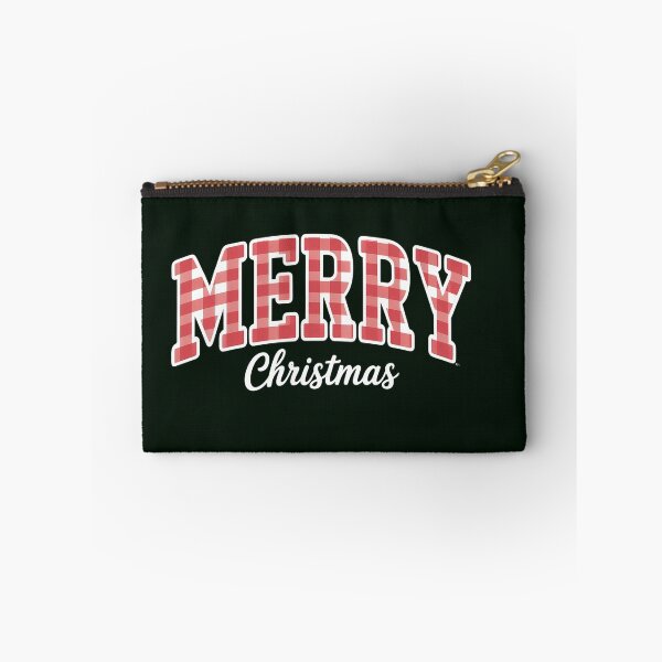 Item preview, MERRY Christmas Buffalo Plaid T-Shirt - Festive Red Gingham Block Letter Holiday Tee designed and sold by ZyxDes.