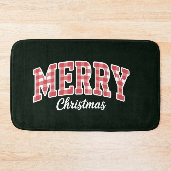 Item preview, MERRY Christmas Buffalo Plaid T-Shirt - Festive Red Gingham Block Letter Holiday Tee designed and sold by ZyxDes.