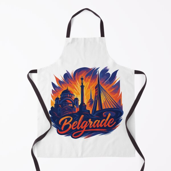 Item preview, Belgrade, capital city of Serbia, silhouette dynamic, magnificent, gift designed and sold by Pineapple-Tree.