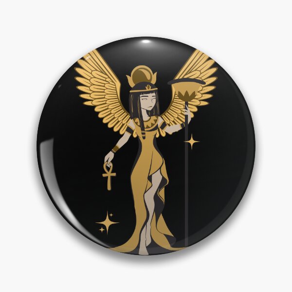Item preview, Golden Isis Goddess Vector Art | Mystical Egyptian Heritage designed and sold by ZentroShop.