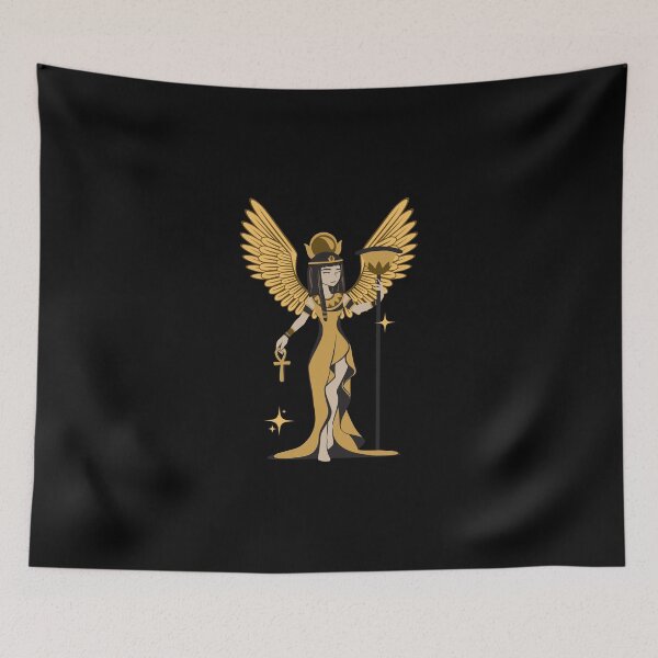 Item preview, Golden Isis Goddess Vector Art | Mystical Egyptian Heritage designed and sold by ZentroShop.
