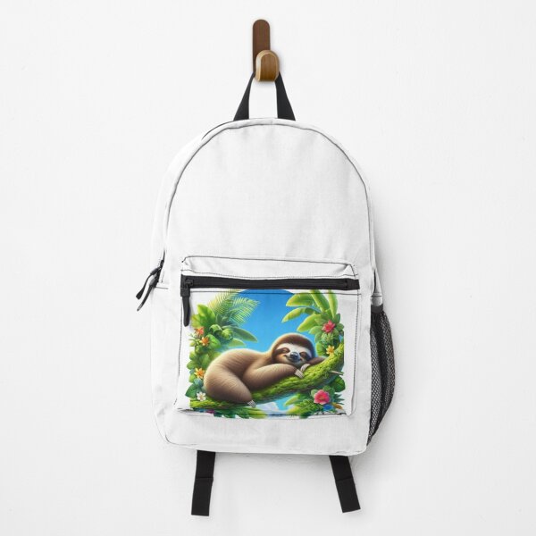 Item preview, “Sleepy Sloth in Tropical Paradise” designed and sold by Dogandesighn.