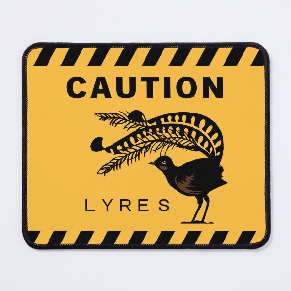Item preview, Caution Lyres - Lyrebird Sign designed and sold by Corinne Alexa Jackson.