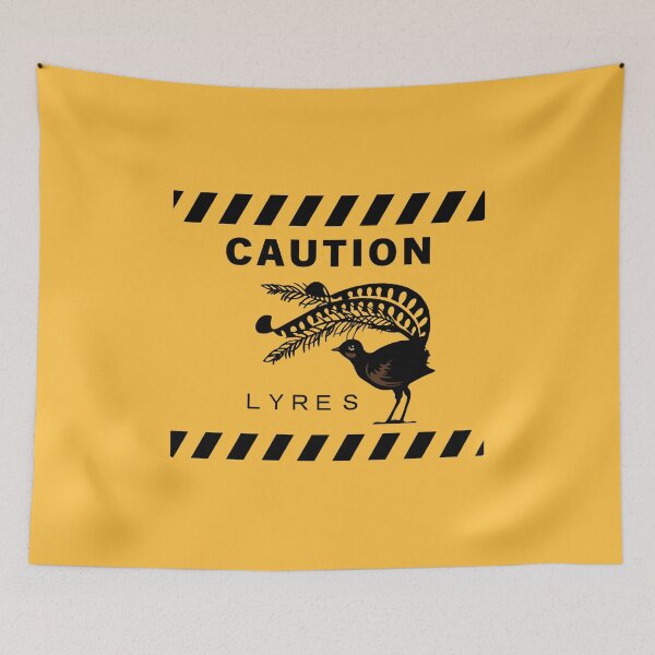 Item preview, Caution Lyres - Lyrebird Sign designed and sold by Corinne Alexa Jackson.