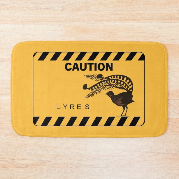 Item preview, Caution Lyres - Lyrebird Sign designed and sold by Corinne Alexa Jackson.