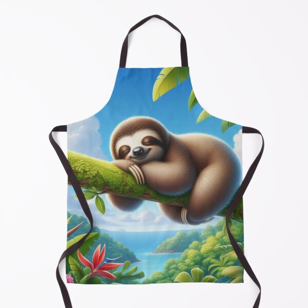 Item preview, Peaceful Jungle Nap – Sloth Art designed and sold by Dogandesighn.
