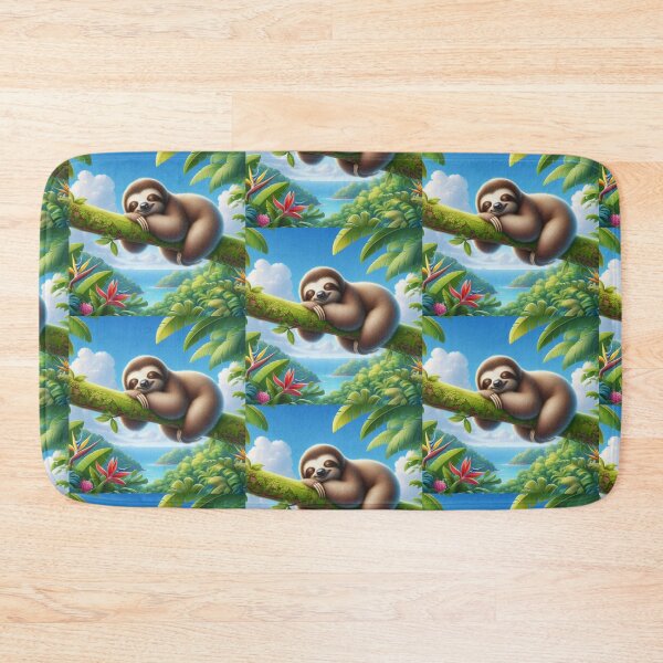 Item preview, Peaceful Jungle Nap – Sloth Art designed and sold by Dogandesighn.