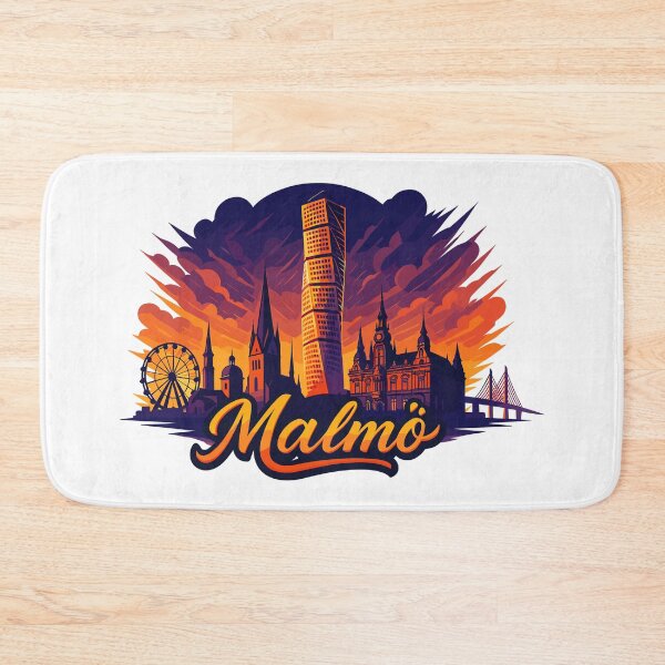 Item preview, Malmö city Sweden cool epic dynamic magnificent gift designed and sold by Pineapple-Tree.