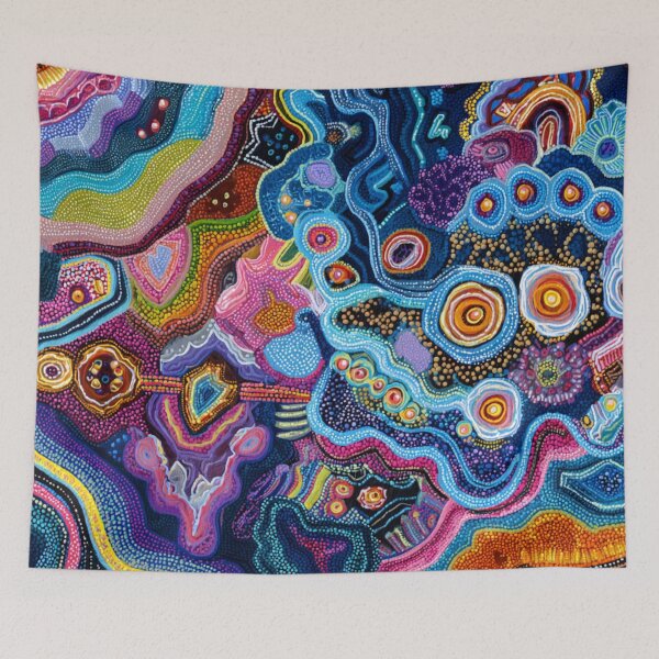 Item preview, Aboriginal Inspired Dot Art - Water Hubs designed and sold by GrinGalore.
