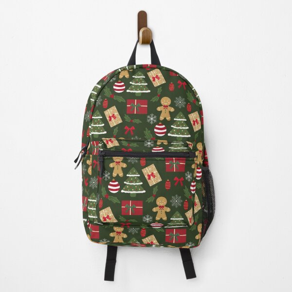 Item preview, Cute Festive Christmas Holiday on Green designed and sold by Lindsay Marie Patterns.