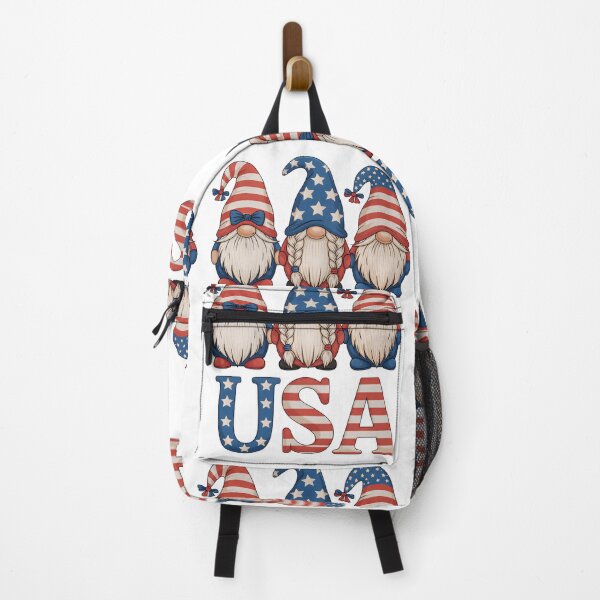 Item preview, USA Patriotic Gnomes T-Shirt - 4th of July, Memorial Day, Flag-Inspired Gnome Trio designed and sold by ZyxDes.