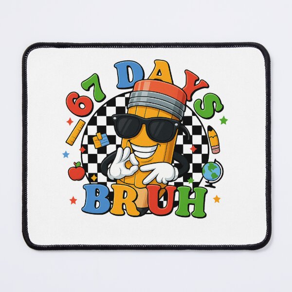 Item preview, Funny "100 Days of School Bruh" Groovy Pencil Boys Teacher designed and sold by haitrieuic96.