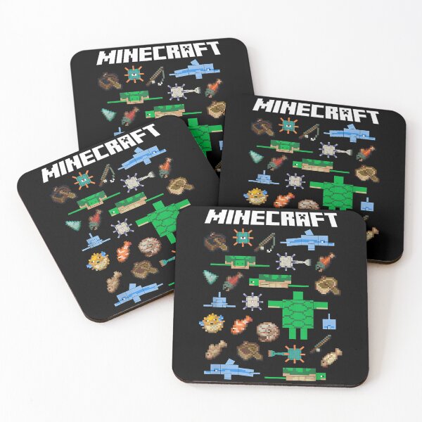 Item preview, Minecraft Aquatic Pixel Creatures Grid Art designed and sold by AmareAlfr.
