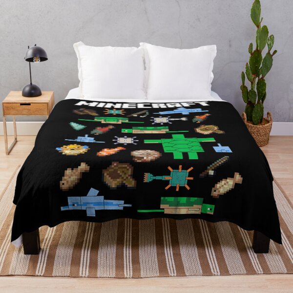 Item preview, Minecraft Aquatic Pixel Creatures Grid Art designed and sold by AmareAlfr.