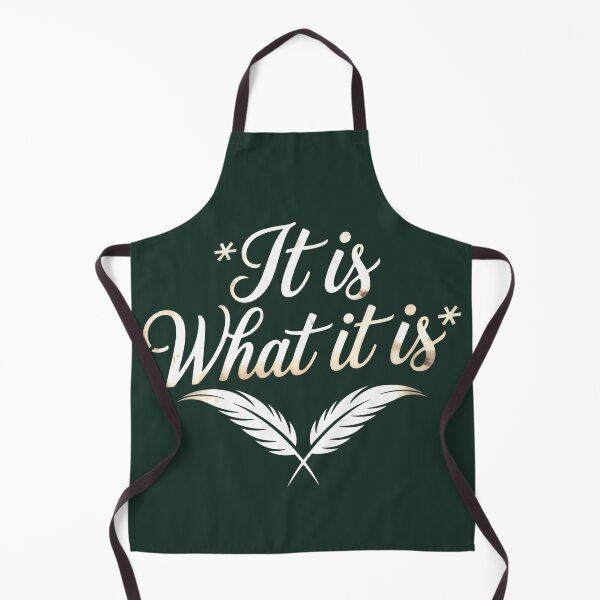Item preview, It Is What It Is – Minimalist Quote with Feathers designed and sold by SplashTastic.