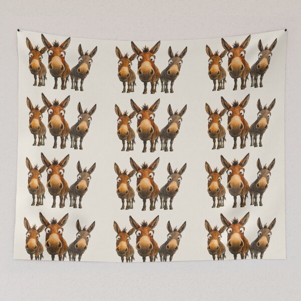 Item preview, Gorgeous Gang of Donkeys ' DoNKeY DaY OuT! ' BY SHiRLeY MacARTHuR designed and sold by Shirley MacArthur Art.