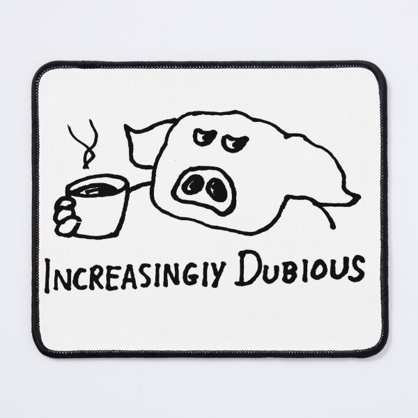 Item preview, animal pet pig cartoon art: increasingly dubiouse designed and sold by jameshowgelpen.