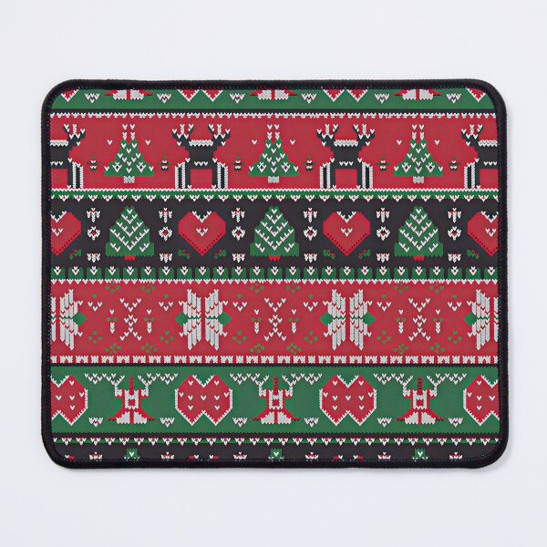 Item preview, Seamless Pixel Art Ugly Christmas Sweater Pattern Throw Blanket & Pillow designed and sold by ZyxDes.