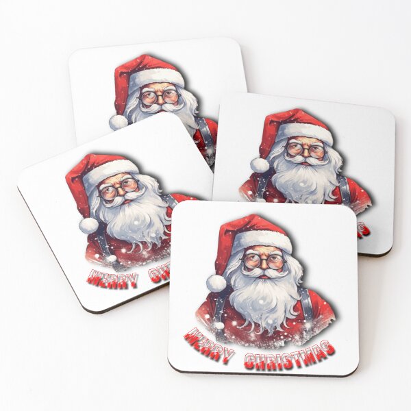 Item preview, Classic Santa Claus Portrait with "Merry Christmas" Text designed and sold by arnabscreativeworld.
