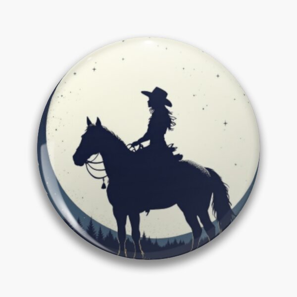 Item preview, Cowgirl in moonlight on Horse designed and sold by PickaPicVibe.