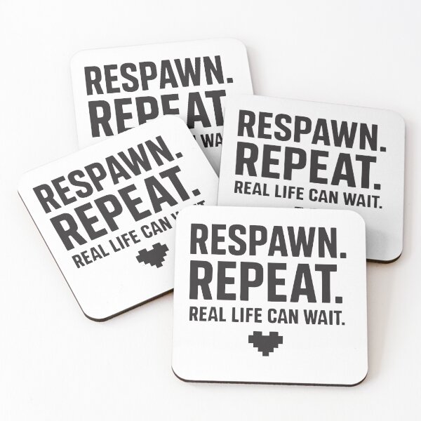 Item preview, Respawn Repeat Real Life Can Wait – Funny Gamer T-Shirt designed and sold by doffstory.