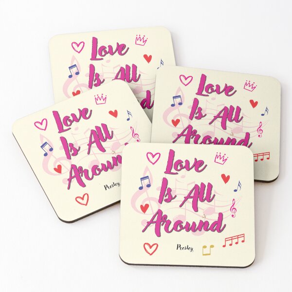 Item preview, Love Is All Around Popular Song Title designed and sold by CharlottePlaceArt.