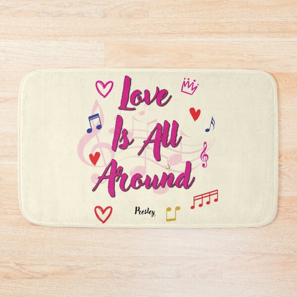 Item preview, Love Is All Around Popular Song Title designed and sold by CharlottePlaceArt.