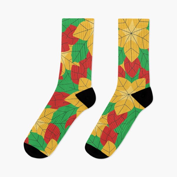 Item preview, Stylized leaves in red, yellow, and green designed and sold by southerndoll67.