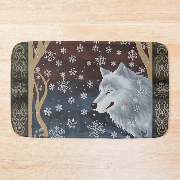 Item preview, Woven Paper Tapestry - Serene Winter Mood with Cascading Snowflakes & Custom Center Space designed and sold by ZyxDes.