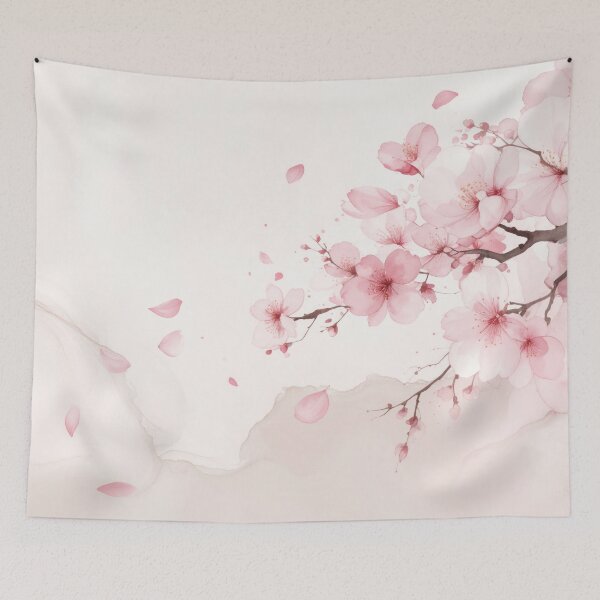 Item preview, Delicate Cherry Blossoms and Falling Petals designed and sold by Artprintmaking.