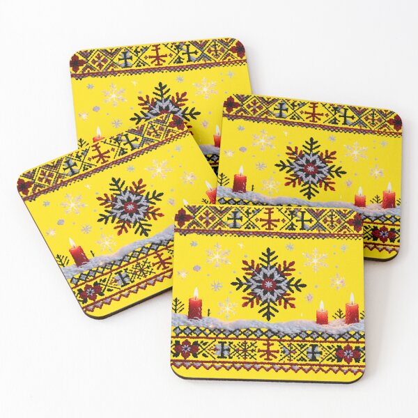 Item preview, Romanian Folk Embroidery Christmas Art designed and sold by Maximilianos.