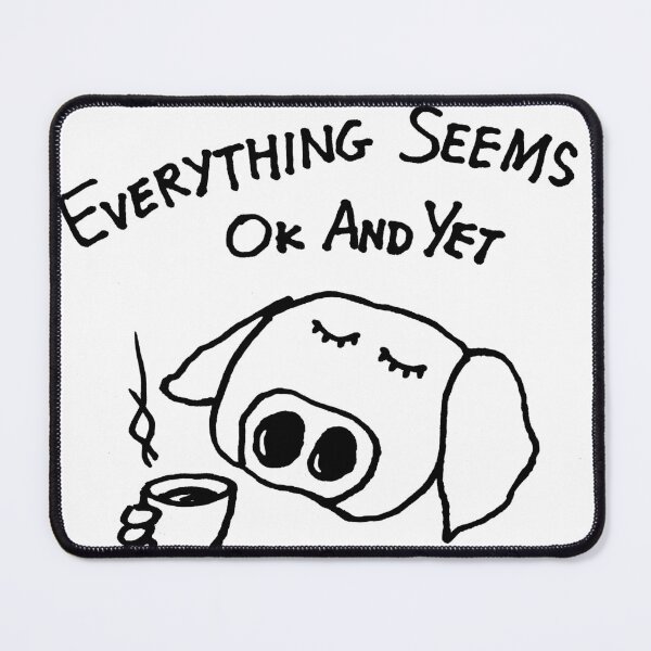 Item preview, animal pet pig cartoon art: everything seems ok and yet designed and sold by jameshowgelpen.