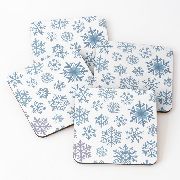 Item preview, Hand-Drawn Blue & Purple Snowflake Seamless Pattern Throw Blanket & Pillow designed and sold by ZyxDes.