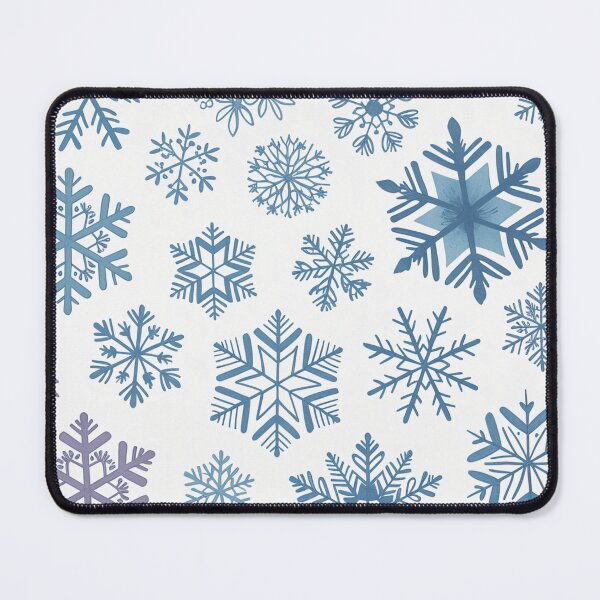 Item preview, Hand-Drawn Blue & Purple Snowflake Seamless Pattern Throw Blanket & Pillow designed and sold by ZyxDes.