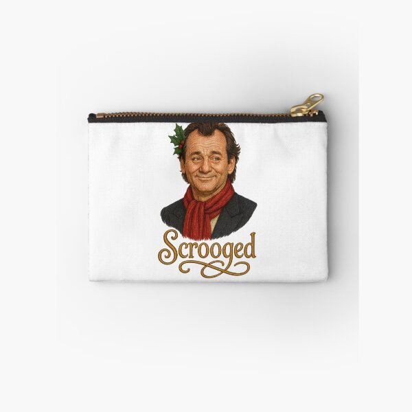 Item preview, Scrooged Bill Murray Faux Embroidery Christmas Portrait - Funny Holiday Movie Sticker Classic Tee designed and sold by GeniePixel.