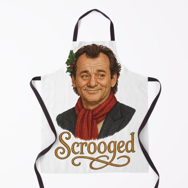 Item preview, Scrooged Bill Murray Faux Embroidery Christmas Portrait - Funny Holiday Movie Sticker Classic Tee designed and sold by GeniePixel.