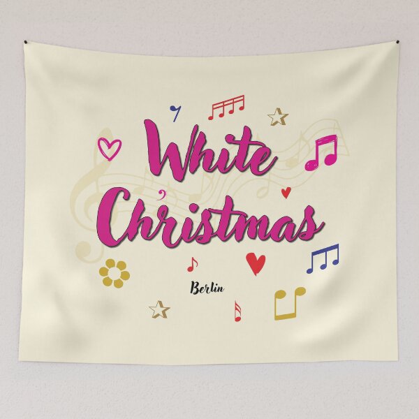 Item preview, White Christmas Popular Song Title designed and sold by CharlottePlaceArt.