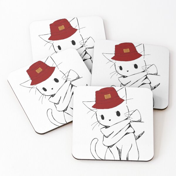 Item preview, Cute cat with hat designed and sold by CaseMastery.