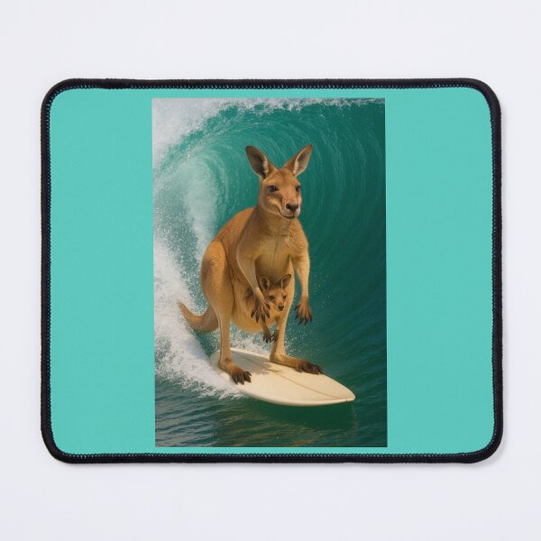 Item preview, Surfin' Kangaroo and Her Joey designed and sold by Tridentulus.