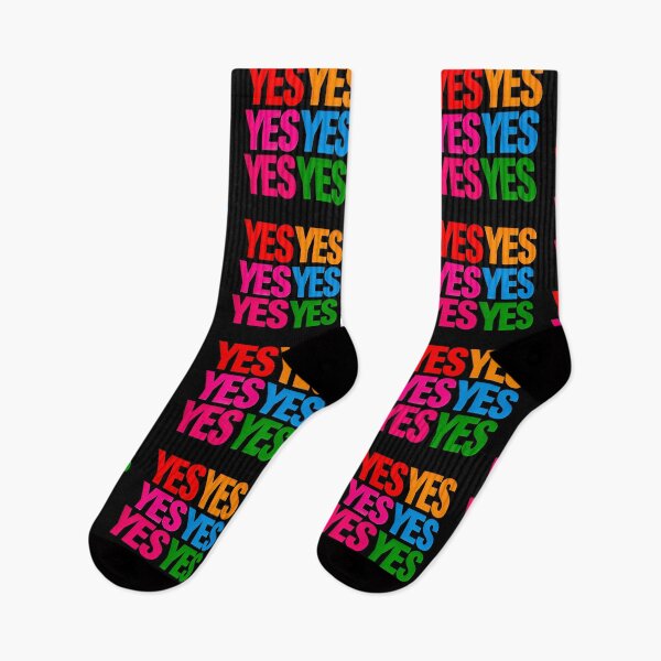 Item preview, Colorful Yes Retro Typography Positive Statement Design designed and sold by Amanda's Factory.