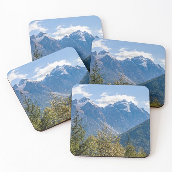 Item preview, Kirchdachspitze mountain with forest and trees in autumn, Stubai Valley designed and sold by Torsten  Krüger.