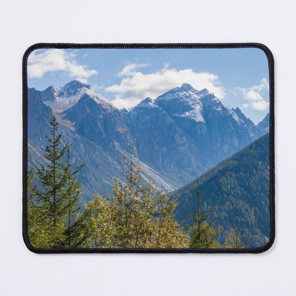 Item preview, Kirchdachspitze mountain with forest and trees in autumn, Stubai Valley designed and sold by Torsten  Krüger.
