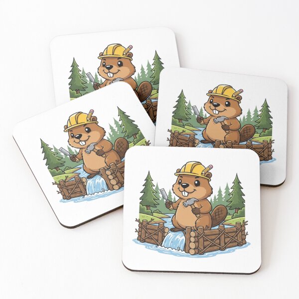 Item preview, Nature's Civil Engineer: Cute Beaver Dam Construction Site designed and sold by POCOTO3.