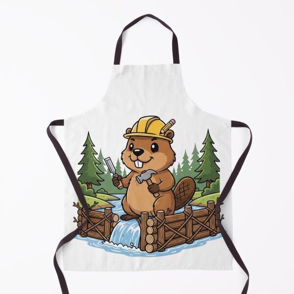 Item preview, Nature's Civil Engineer: Cute Beaver Dam Construction Site designed and sold by POCOTO3.