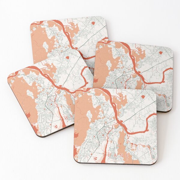 Item preview, Thane City Map of Maharashtra, India - Bohemian designed and sold by deMAP.